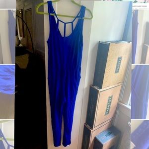 Charlotte Russe blue jumpsuit